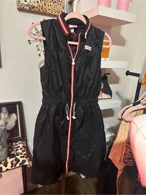 Hunter for Target black sleeveless dress features a functional hood size M nwot